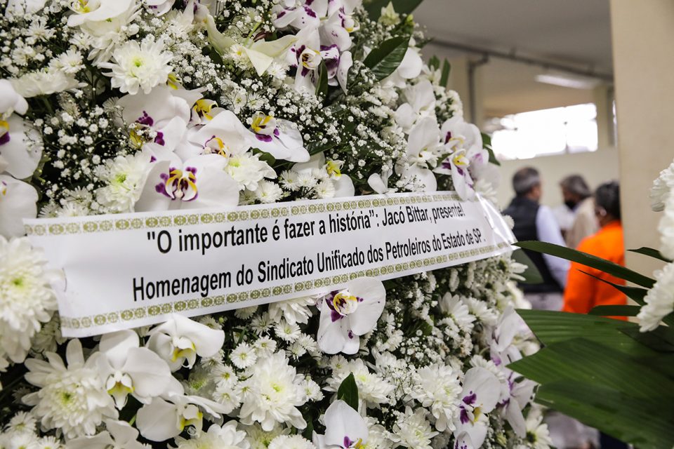 Homenagem do Sindipetro-SP para Jacó Bittar (Foto: Guilherme Weimann)
