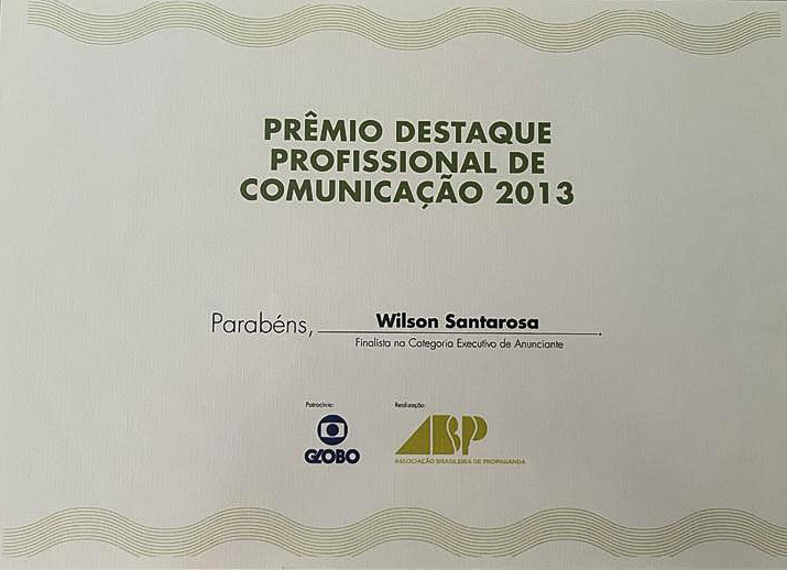 Prêmio Destaque Profissional de Comunicação 2013