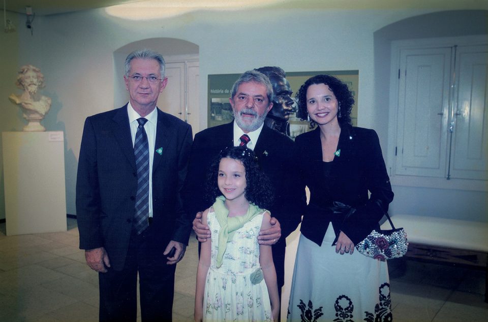 Santarosa e sua família se encontram com o presidente Lula