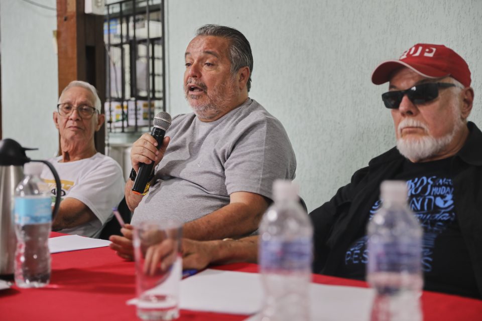 PC Martin se reúne com aposentados nas sedes do Sindipetro Uificado de Mauá e São Paulo (Foto: Vítor Peruch/Sindipetro Unificado)