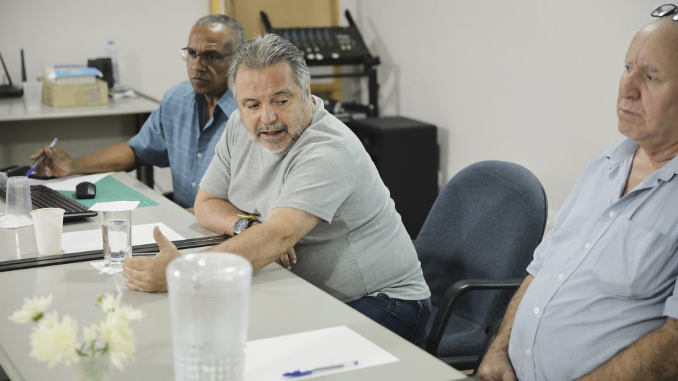 PC Martin se reúne com aposentados nas sedes do Sindipetro Uificado de Mauá e São Paulo (Foto: Vítor Peruch/Sindipetro Unificado)
