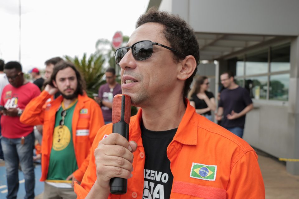 Petroleiros durante a greve na Replan. Foto: Guilherme Weimann/Sindipetro Unificado.