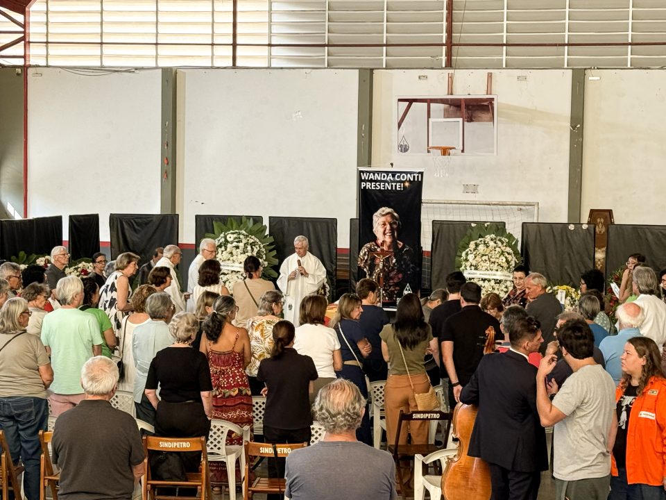 Velório de Wanda Conti reúne militantes, amigos e familiares na sede do Sindipetro Unificado, em Campinas — Guilherme Weimann/Sindipetro Unificado